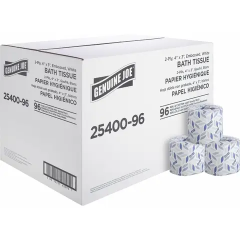 New Home Upgrade 3 x 4 2-Ply Bathroom Tissue 400 Sheets Per Roll Pack of 96