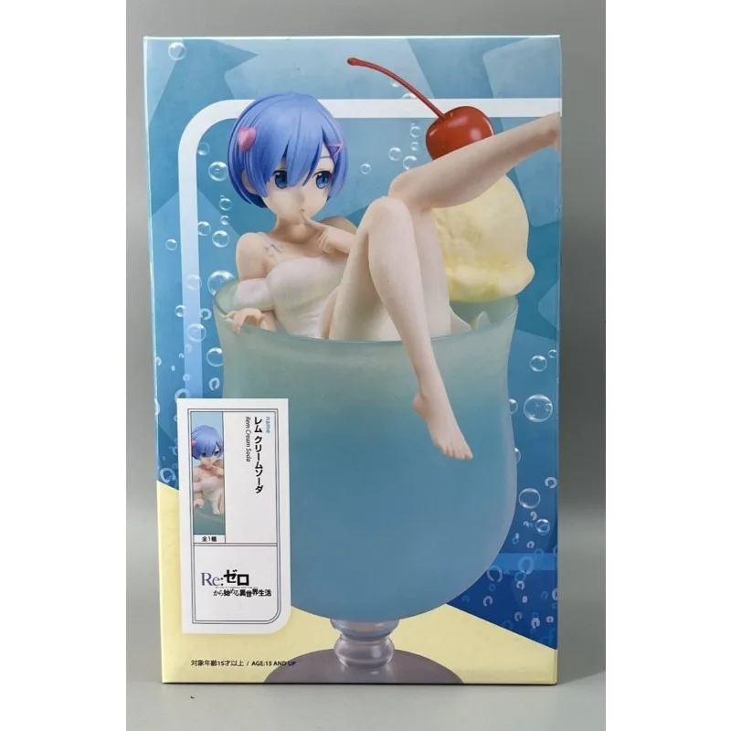 Re:ZERO - Starting Life in Another World Action Figure Rem Ram Anime Cute Cartoon Creativity Cream Soda Modeling Ornament
