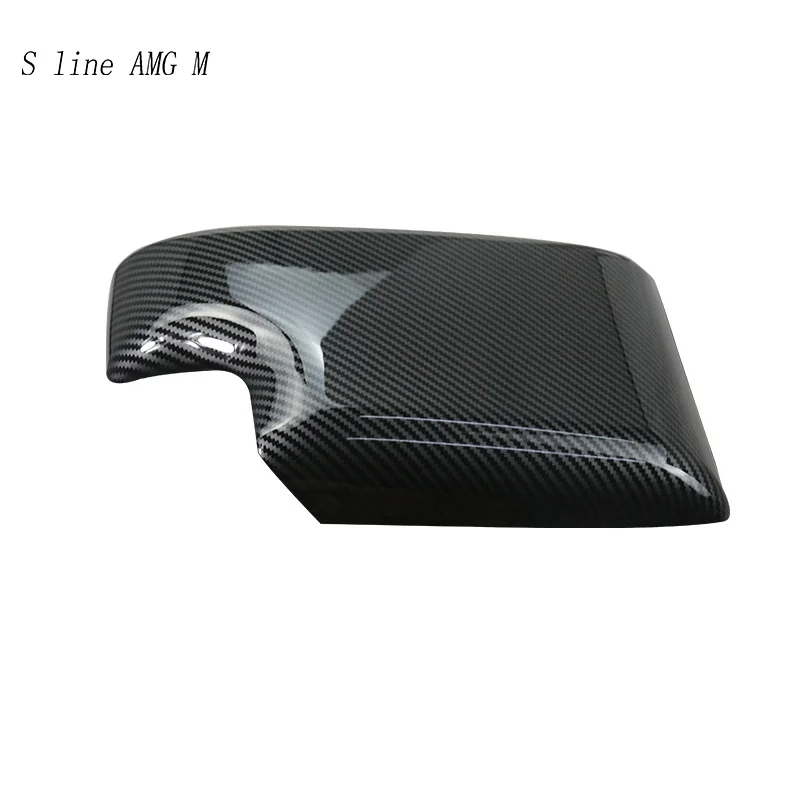 Car styling For BMW 3 Series E46 1998-2004 Carbon fiber Center Console Stowing Tidying Armrest box protect sticker cover Trim