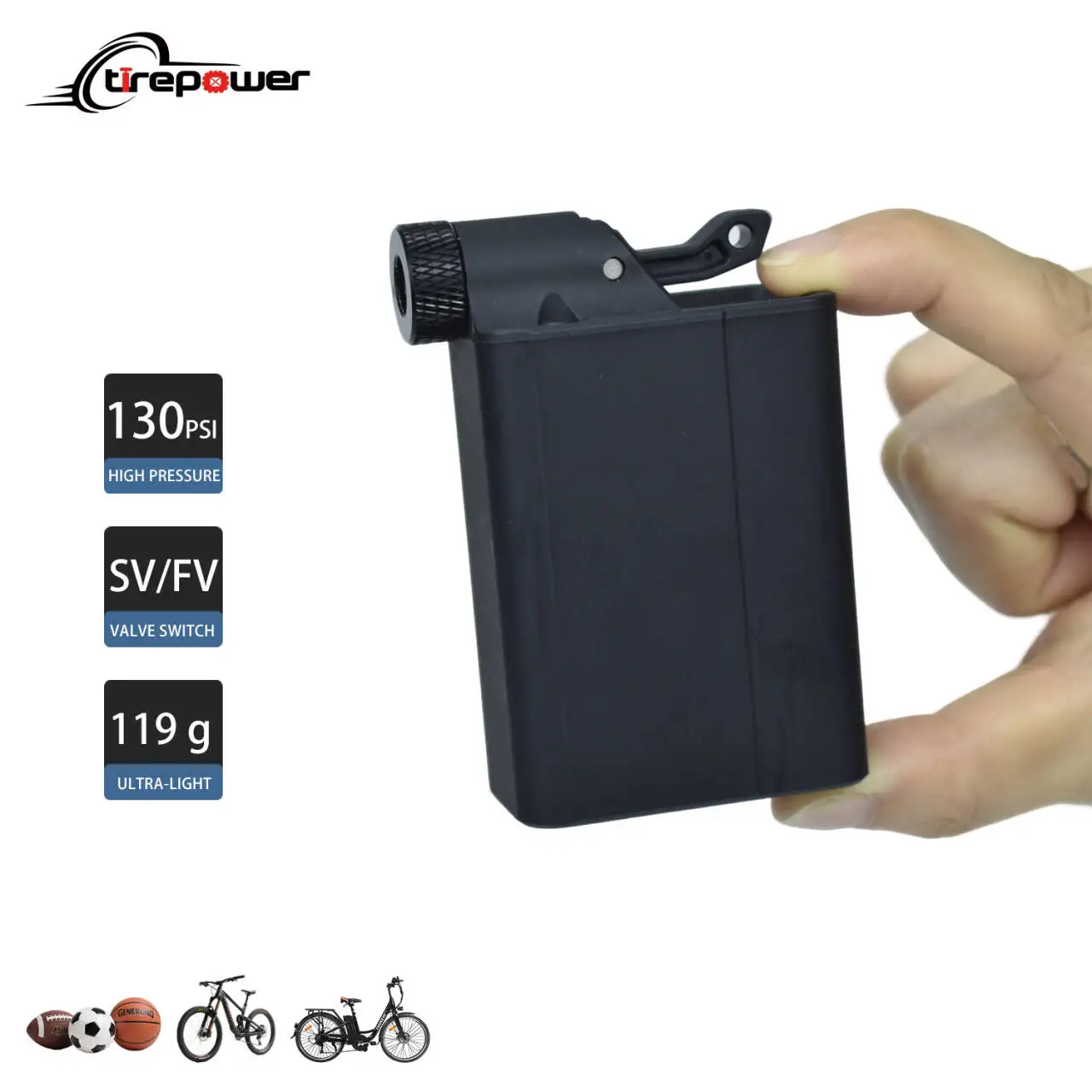 

New 130PSI Mini Portable Electric Bicycle Pump Portable Air Inflator Bike Pump Type-C Charging Sports Ball MTB Road Cycling Pump