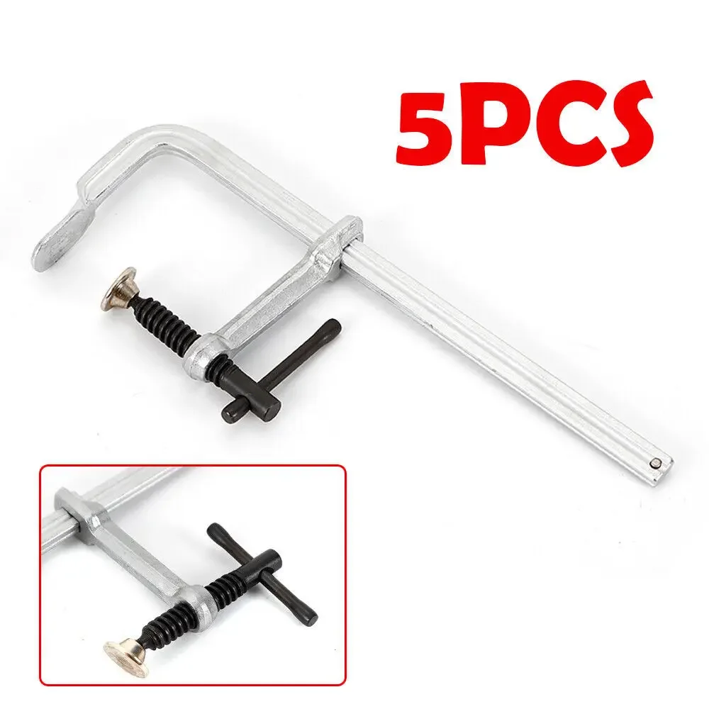 ตัวหนีบงานไม้แบบหนัก 5 ชิ้น ขนาด 250*80 มม. ตัวหนีบเชื่อมเหล็กคุณภาพอุตสาหกรรม ผลิตจากเหล็กตีขึ้นรูป แข็งแรงทนทาน