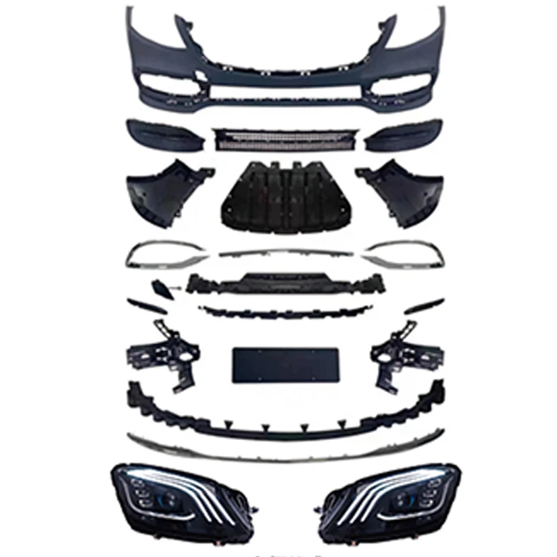 

Car Full Body Kit For Mercedes S-Class W222 Upgrade Maybach Style Front Rear Bumper Assembly With Headlights Trunk Lid