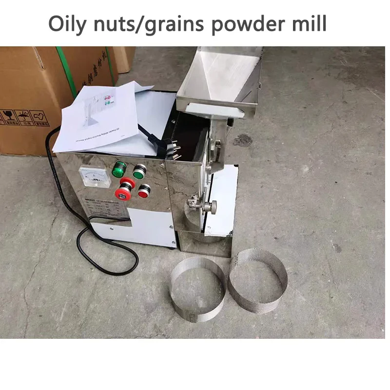 Commercial Oily Material Mill Grinder Sesame Peanut Hazelnut Sesame Pumpkin Seeds Power Pulverizer