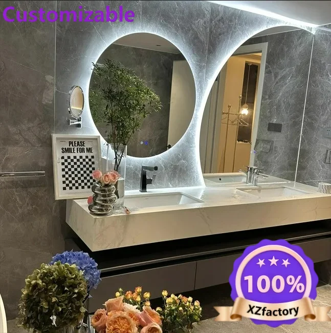 Factory Direct 2026 Cream wind rock slab seamless ceramic hand wash face integrated basin bathroom cabinet hotel wind