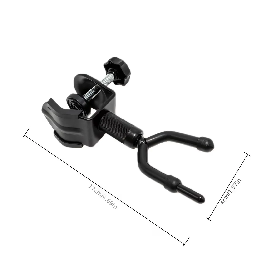 Violin Hanger Holder 360° Rotate Viola Ukulele Hanger Violin Hanger for Microphone Stand for Stage Shows, Home Studio Pract