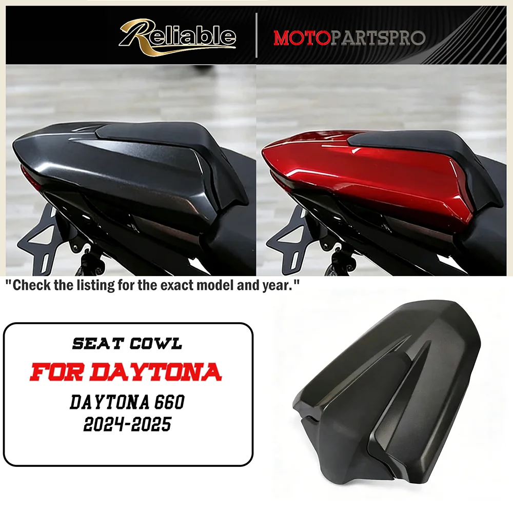 

Rear Passenger Seat Cover, Motorcycle Accessories, Rear Section Fairing Cowl for Daytona 660 2024 2025