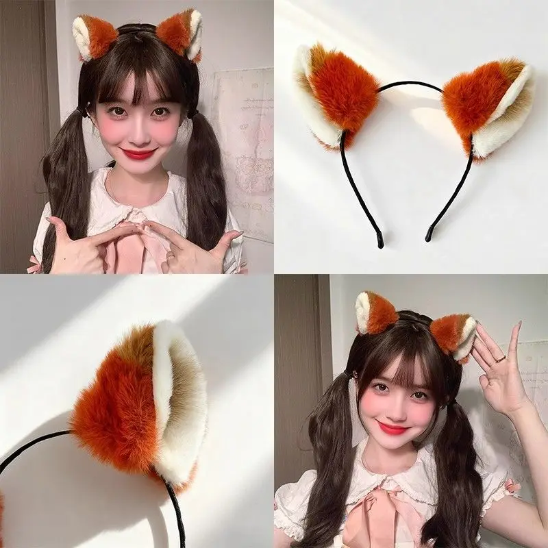 

Повязка на голову с ушками Зверополис и Ника, новый стиль, милая плюшевая повязка на голову, аксессуар для волос, очаровательные уши животных, праздничный подарок