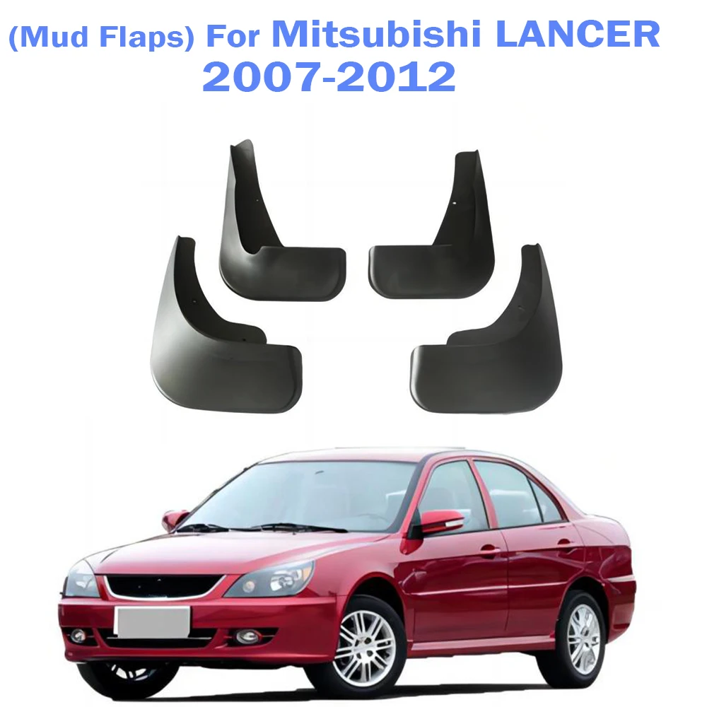 

2007 2008 2009 2010 2011 2012 For Mitsubishi Lancer Mudguard Fender Mud Flaps Guards Splash Mudflaps Car Accessories 4pcs