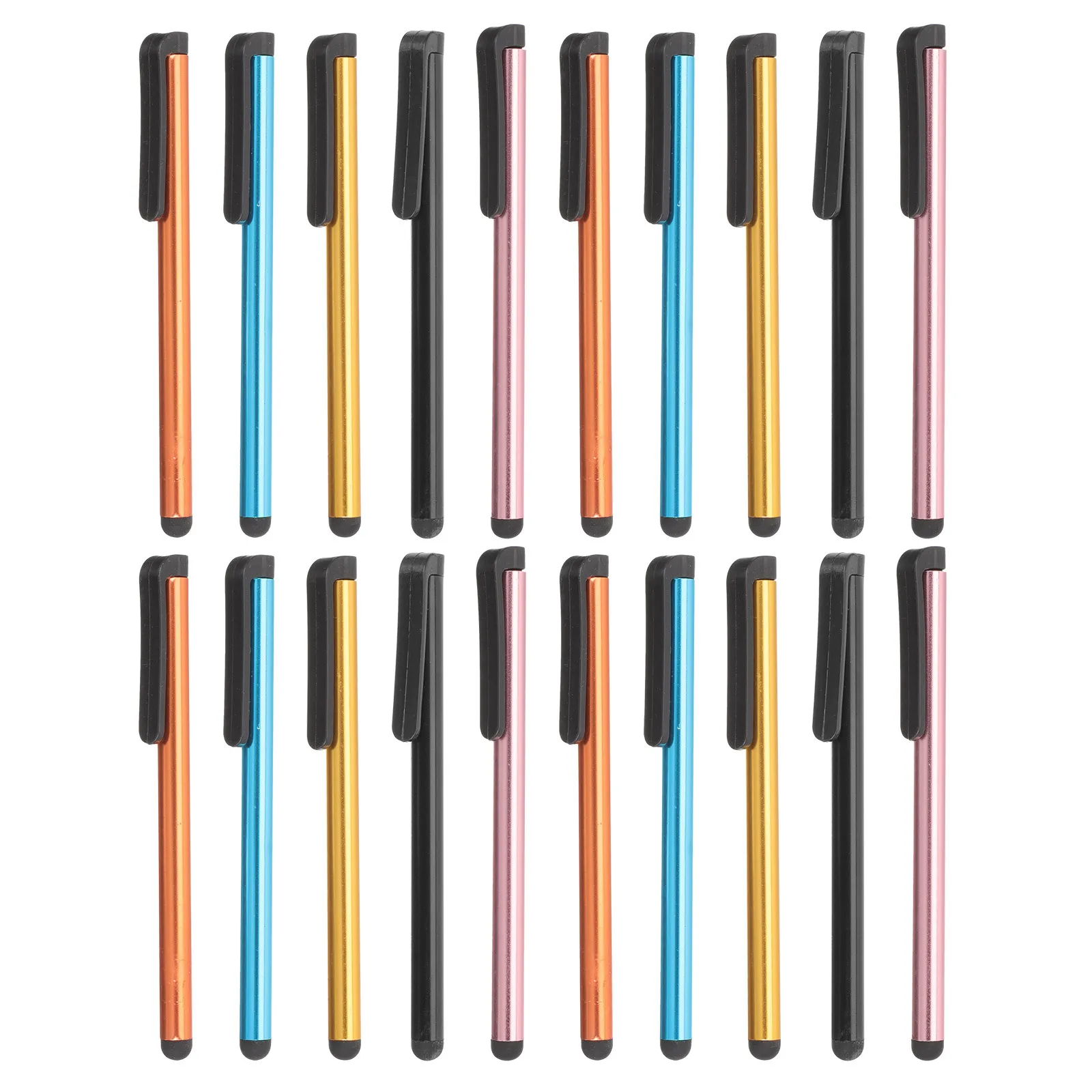 

20pcs Capacitive Stylus Pen High Sensitivity Smooth Writing Lightweight Design For Phone Tablet Screen Touch Tool
