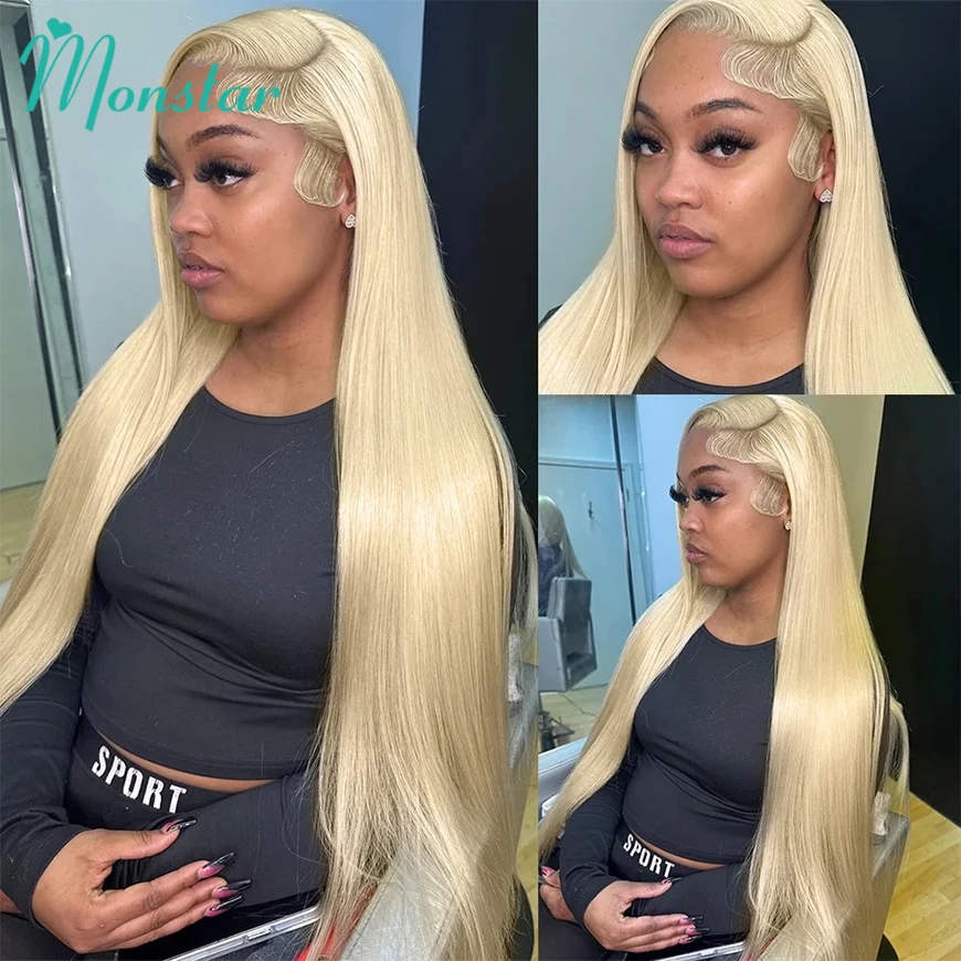 360 Lace Frontal Wig 613 Blonde 13x6 13x4 30 Inch Lace Front Human Hair Wigs Straight Brazilian Pre Plucked Transparent lace wig