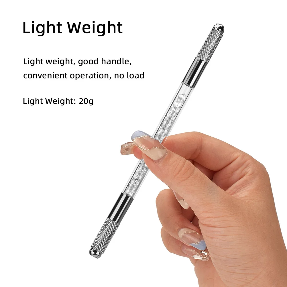 

Microblade Needle Holder Acrylic Eyebrow Tattoo Pen Professional Microblading Tool Salon Use Portable Manual Eyebrow
