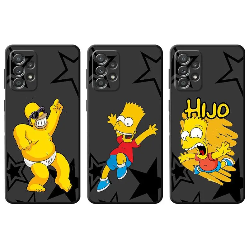 phone Cases for Samsung Galaxy S21 S23 Ultra FE case S20 S24 S10Plus S9 S21 funda Antiscratch cover WooHoo Cartoon The Simpsons