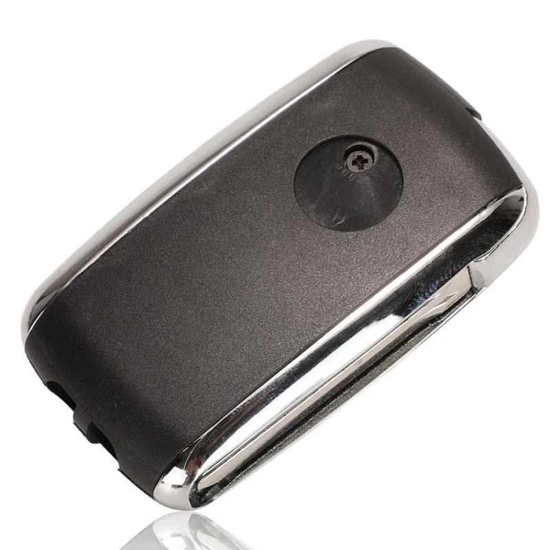jinyuqin 3 Button Modified Flip Folding Remote Blank Key Shell for Toyota Corolla RAV4 Toy43 Uncut Blade Fob Case