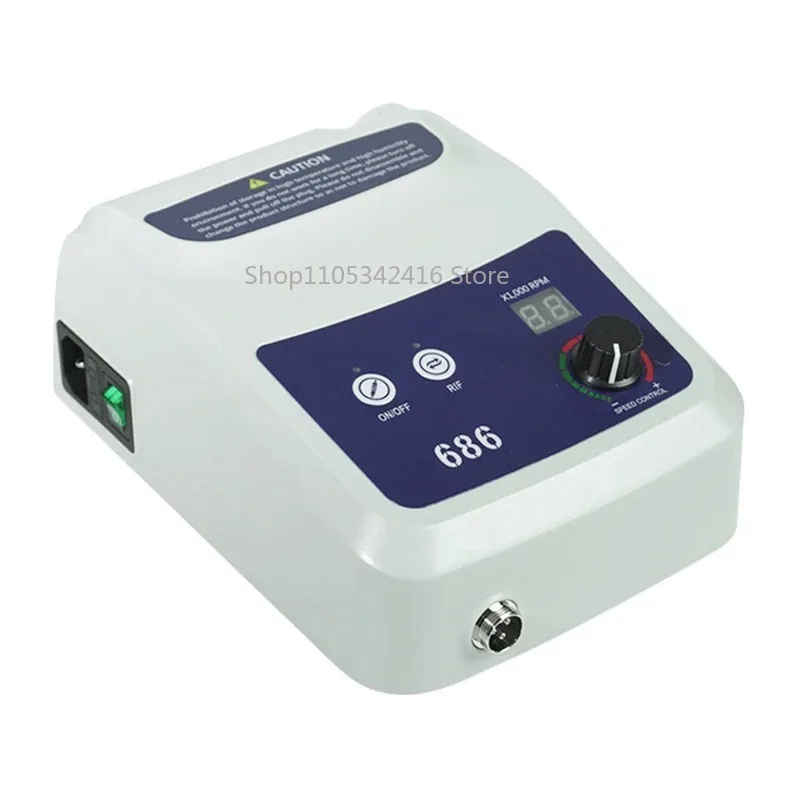 65W 35000 RPM Brushless Nail Drill, Electric Nail Polishing Machine with Diamond Bur Holder, ProfessionalNailImplantToolforSalon