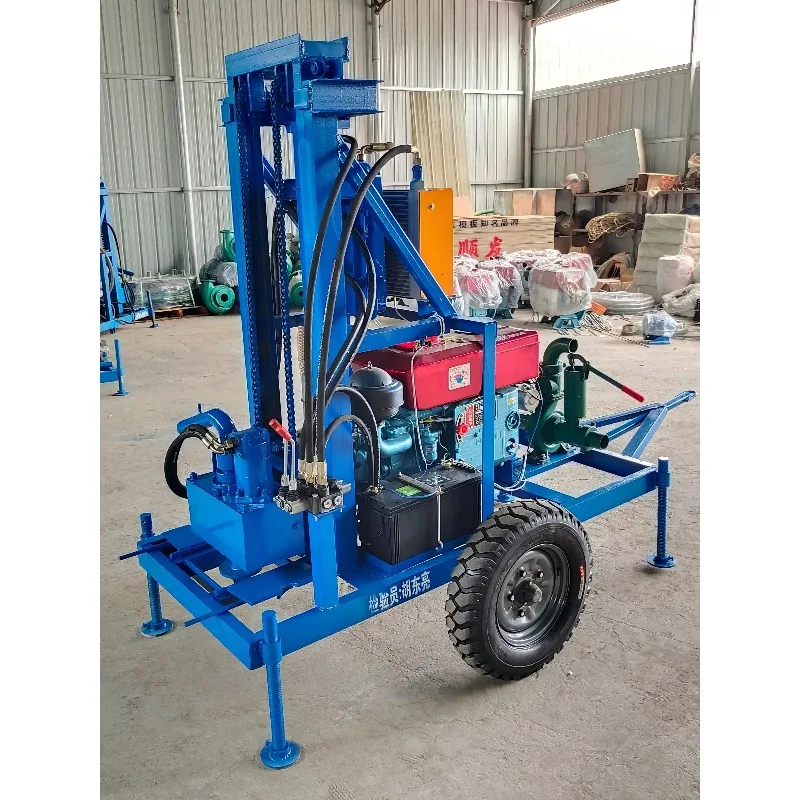 High‑Efficiency 120M Hydraulic Water Well Drilling Machine Rugged Mining Drilling Rig Equipped With Supporting Drill Pipes - view 5