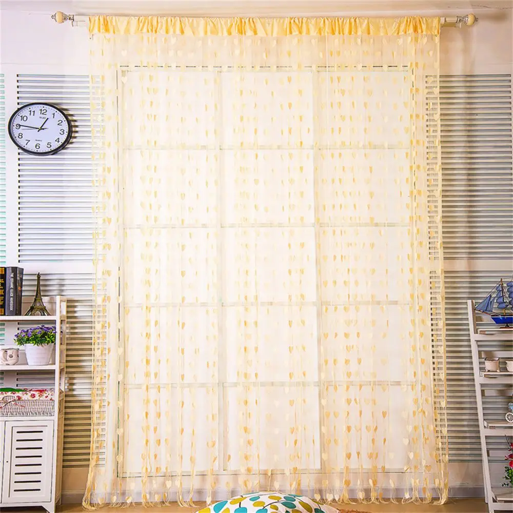 Home Decoration Heart-shaped Living Room Tassel Line Curtain Cord Curtain Door And Window Curtain