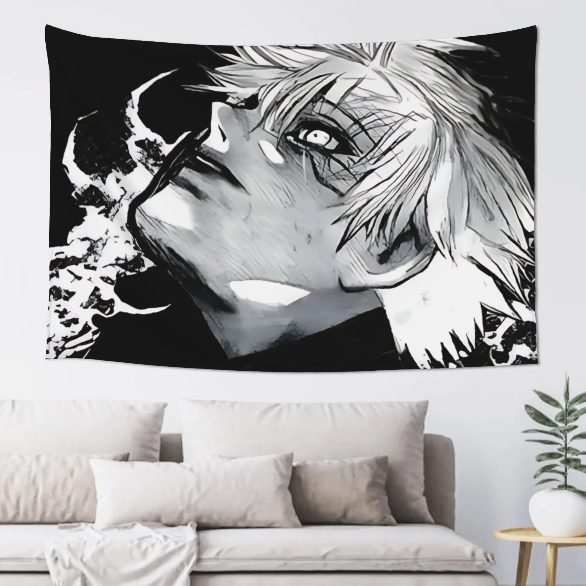 Cutecore Halloween Tokyo Ghoul Kaneki Tapestry Bedroom Decoration  Wall Hanging Blanket Tapestry Cool Stuff For Room