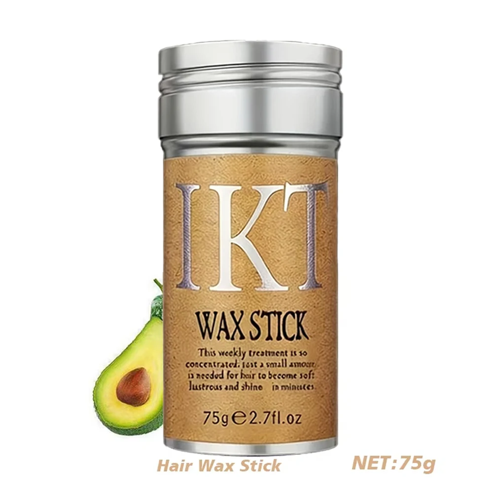 75g Hair Wax Stick Gel Cream for Men Women Children - Broken Hair Artifact Styling Hair Frizz Fixed Fluffy