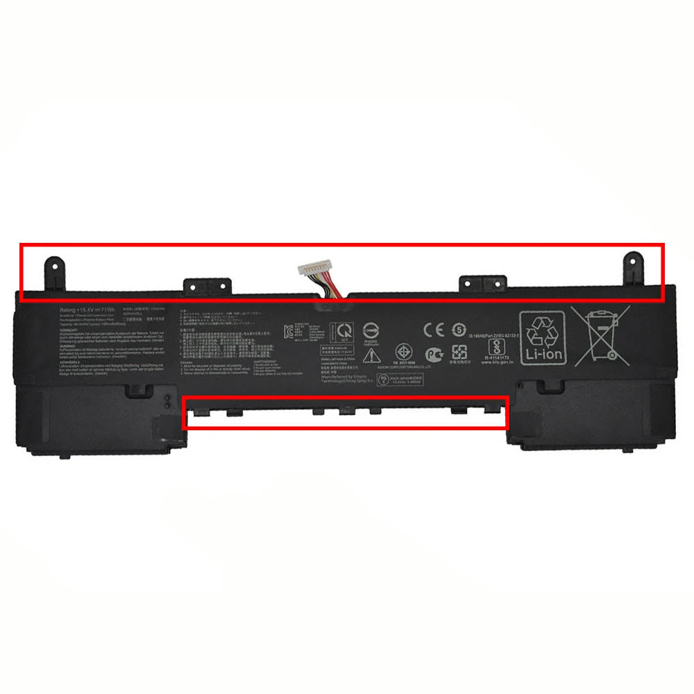 Imagem -03 - Original Genuíno C42n1839 15.4v 4480mah Bateria do Portátil para Asus Zenbook 15 Pro Ux563fd Ux534fa Ux534ft Ux533fd 4icp5 41 752 Novo