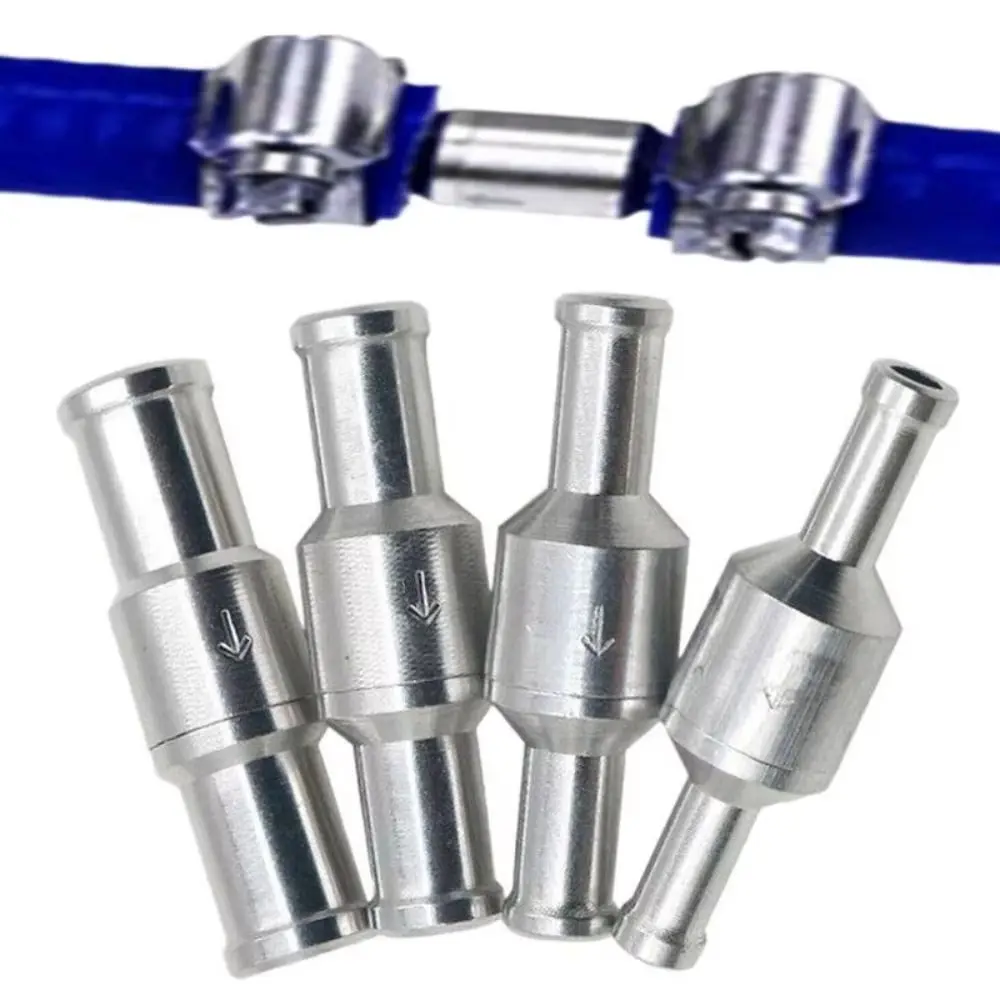 Aluminium Non Return Check Valve Chrome Professional Grade One Way Check Valve High Reliability Stable Fuel Valve