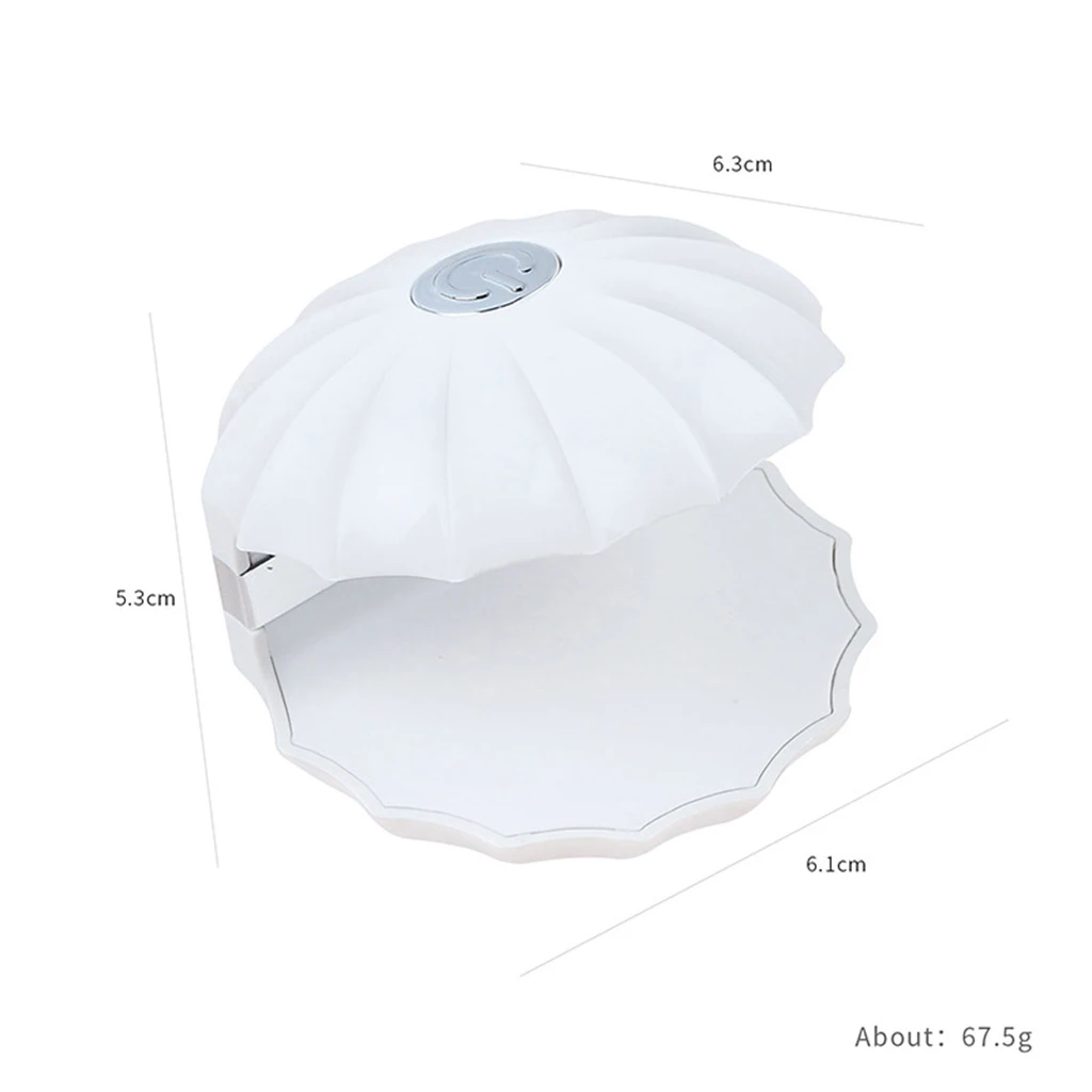 Mini USB Gel Nail Polish Curing Dryer Lamp Shell Shape , for DIY