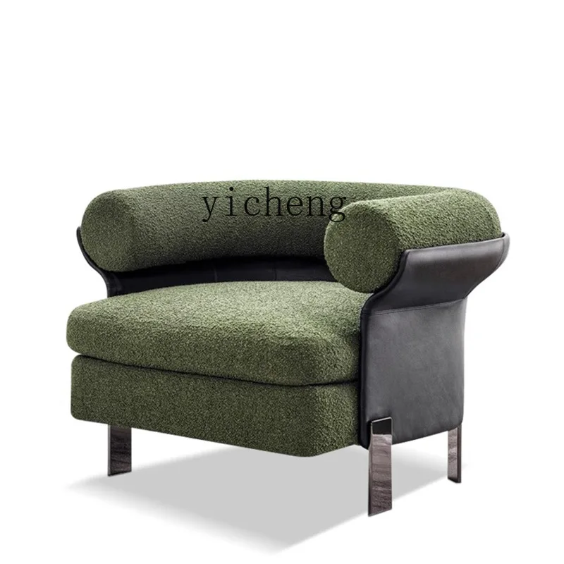 

Yy Light Luxury Minimalist Leisure Chair Living Room Bedroom Single-Seat Sofa Chair Armrest Backrest Sofa