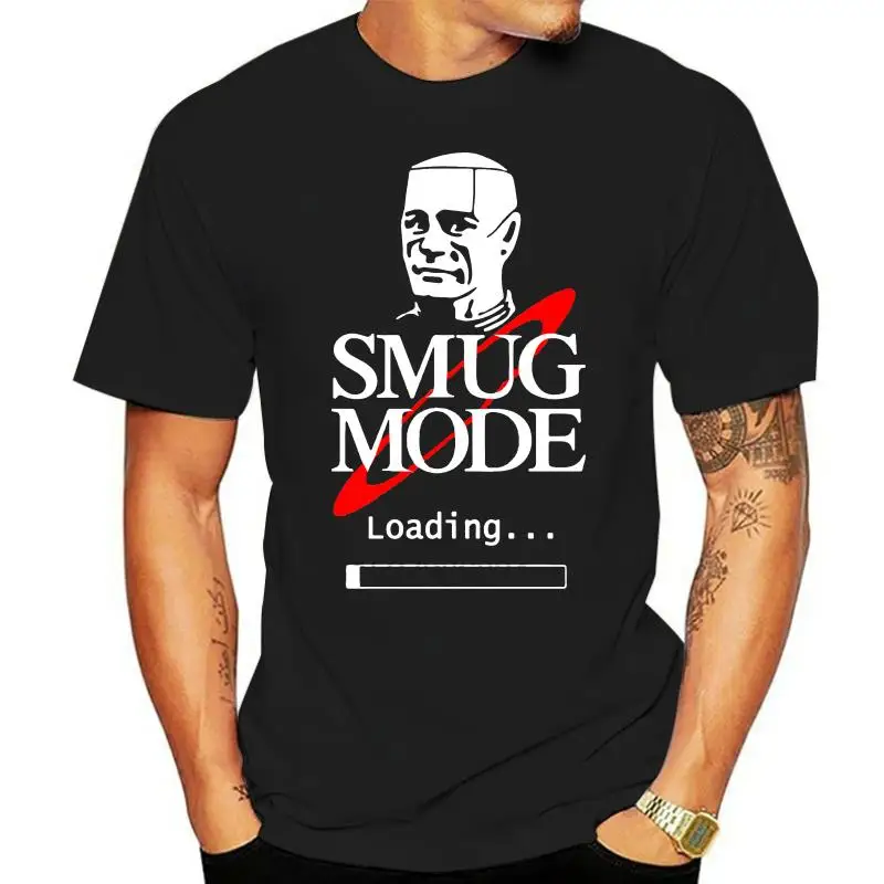 Smug Mode Kryten Red Dwarf SCI FI TV Show T Shirt Smeg Head BLACK SHIP FAST