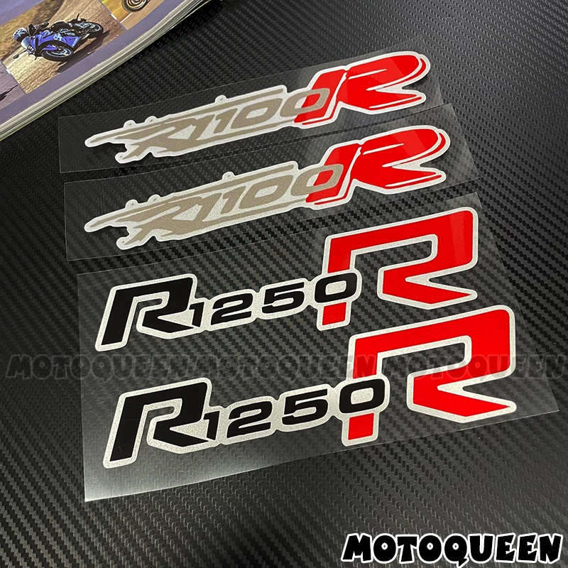 For BMW K1300R R1100R R1250R 2X Motorcycle Fairing Body Tank Pad Side Emblem Logo Decoration Reflective Decals Stickers
