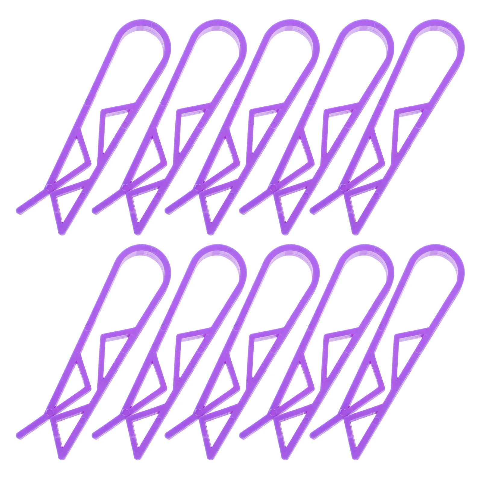 

10pcs Trash Bag Clips Plastic Garbage Bin Clip For Home Office Hotel Use Smooth Edge No Scratch Waste Basket Clamps