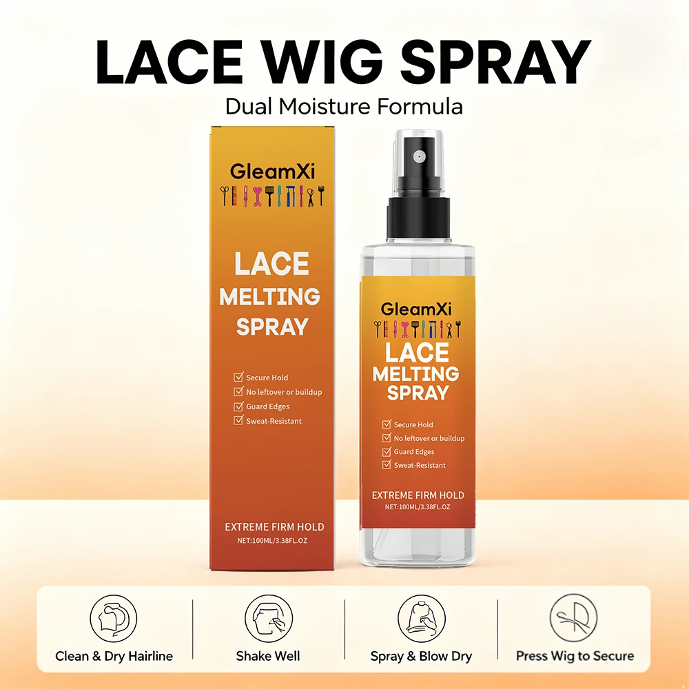 Lace Wig Adhesive Spray Melting Bonding Strong Hold Quick Drying Residue Free Daily Wig Installation Tool