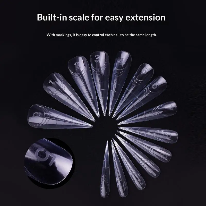 70/140/150Pcs Nailpop Dual System Nails Forms Extension False Nail Tips Top Forms For Nails Gel Building Mold Art Tools