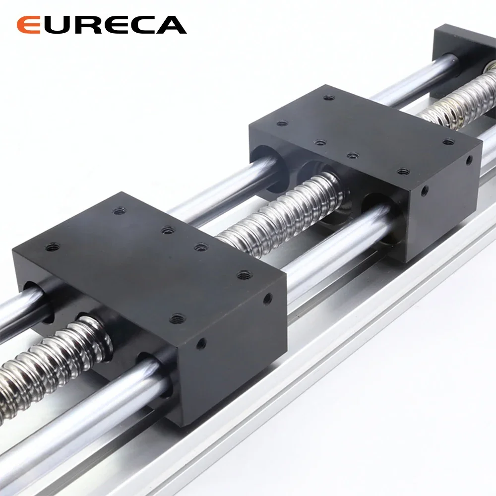 Right and Left Threaded SFU1605 Ball Screw Linear Guide Motion Rail Slide CNC Manual Linear Shaft Actuator Module Table Stroke