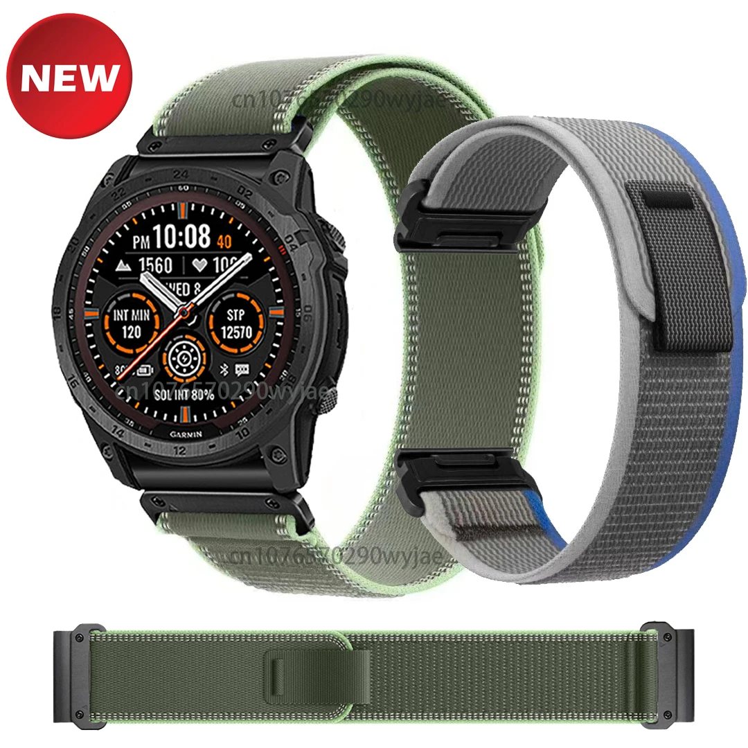 Quickfit 22 26mm bracelet à boucle de sentier pour montre Garmin Fenix 7 Pro 7X 8 AMOLED 51 Instinct 1 2 2X 3 50 Forerunner 970 570 47mm bande