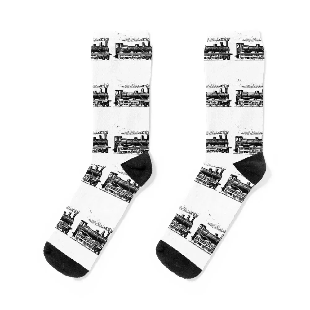 Vintage European Train Socks compression christmas gift Crossfit Men's Socks Women's