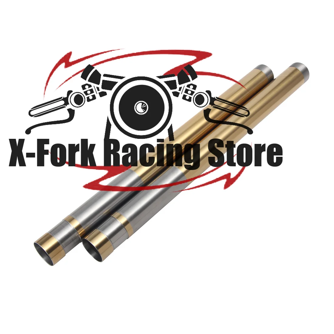 Gold Front Shock Absorber Fork Inner Tubes For YAMAHA YZF R6 2017-2020 YZF R1 2015-2019 43x531mm 2CR-23110-00-00 Front Fork Leg