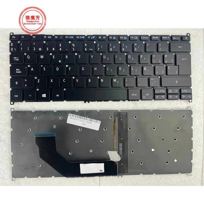 Новая клавиатура LA/SP для ноутбука ACER S13 SF514 SF314-52 SF5 VX15 Новая клавиатура LA/SP для ноутбука ACER S13 SF514 SF314-52 SF5 VX15
