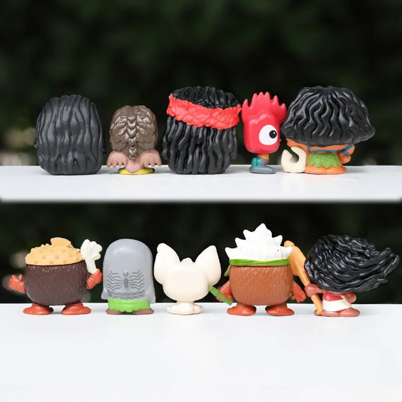 New 10Pcs Cartoon Animation Peripheral Trendy Primitive Tribe Series Dolls Dolls Creative Desktop Ornaments Boys Gifts