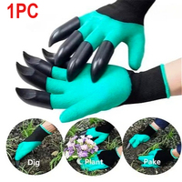 Waterproof and Puncture Resistant Latex Paw Garden Gloves for Horticultural Excavation Digging and Flower Planting Claws