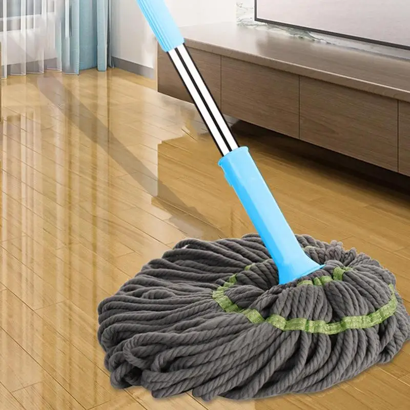 Dehydration Mops 2-in-1 Rotating Cleaning Mop 360-Degree Adjustable Hard Floor Self-Twisting Dehydrated Mop For Bathtubs