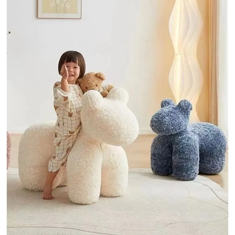 Animal-shaped anti-wool curl, cute home stool sofa
