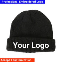 Custom Beanie Men's Cap Your Embroidered Design Hats for Woman Wool Knitted Skull Cap Elastic Beanies Winter Elastic Knit Cap