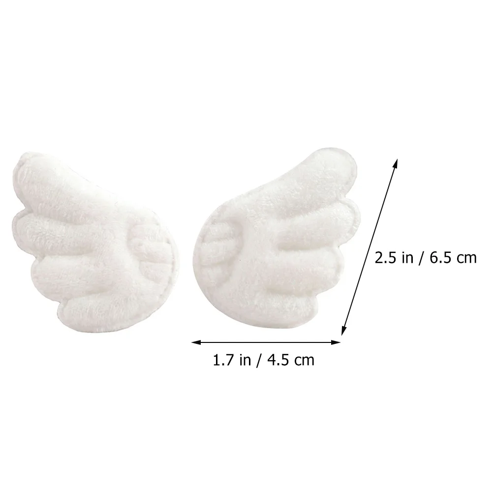 

15 Pairs Flannelette Embroidered Patches Angel Wings Patches Embellishments For Children's Clothes Embroidery Fabric Applique