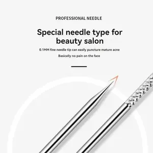 Acne clips for clove removal, closed acne needles, beauty tool set, tweezers, acne removal, super pointed needles 10 Main Sales Cloves Remover - №4