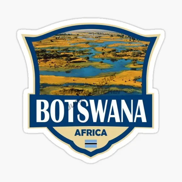 

BOTSWANA Landscape Flag Map Stickers Laptop Truck Car Window Accesorios Decoration Decals