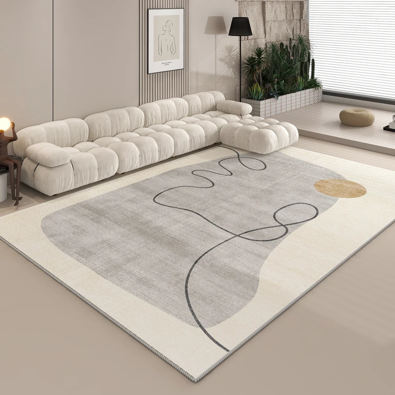 Art Design Plush Carpet Minimalism Living Room Decoration Abstract Rug Modern Rugs for Bedroom Large Area Fluffy Soft Floor Mat