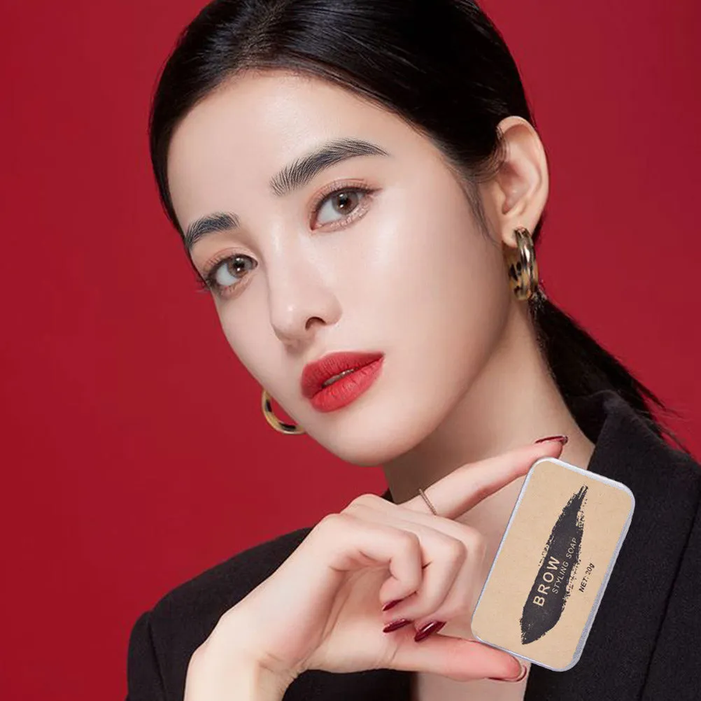 1Pcs Eyebrow Wax Primer Brow Styling Soap Natural Formula Smooth Application Stereo Effect Dense Natural Looking Eyebrows Makeup