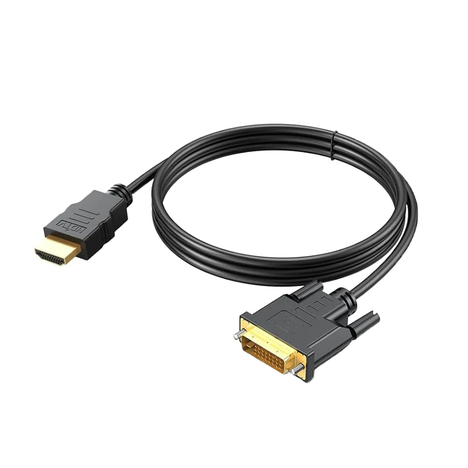 1080P HDMI-compatible to DVI Adapter Bi-Directional DVI-D 24+1 to HD Cable Compatible for Xbox PS4/3 PC Graphics Card Monitor