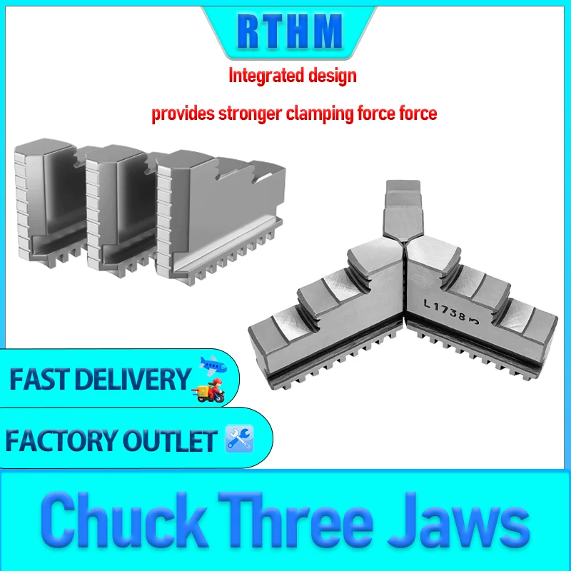 3Pcs/Set Positive Claw K11-80 K11-100 K11-125 K11-130 K11-160 K11-200 Universal Three-jaw Chuck Claw Card Foot Mechanical Lathe