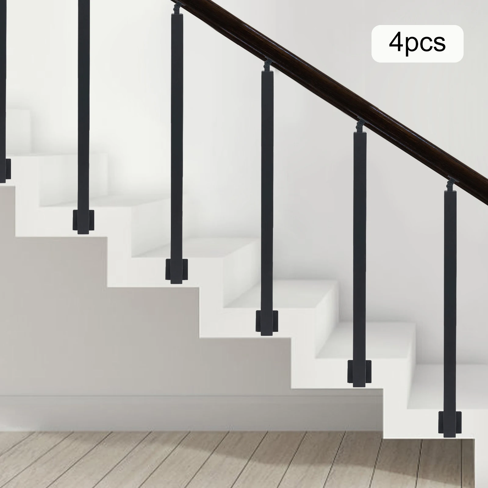 

4PCS 43° Adjustable Metal Stair Post Decorative Railing FOR Staircases Villas Entrances Corridors Attics