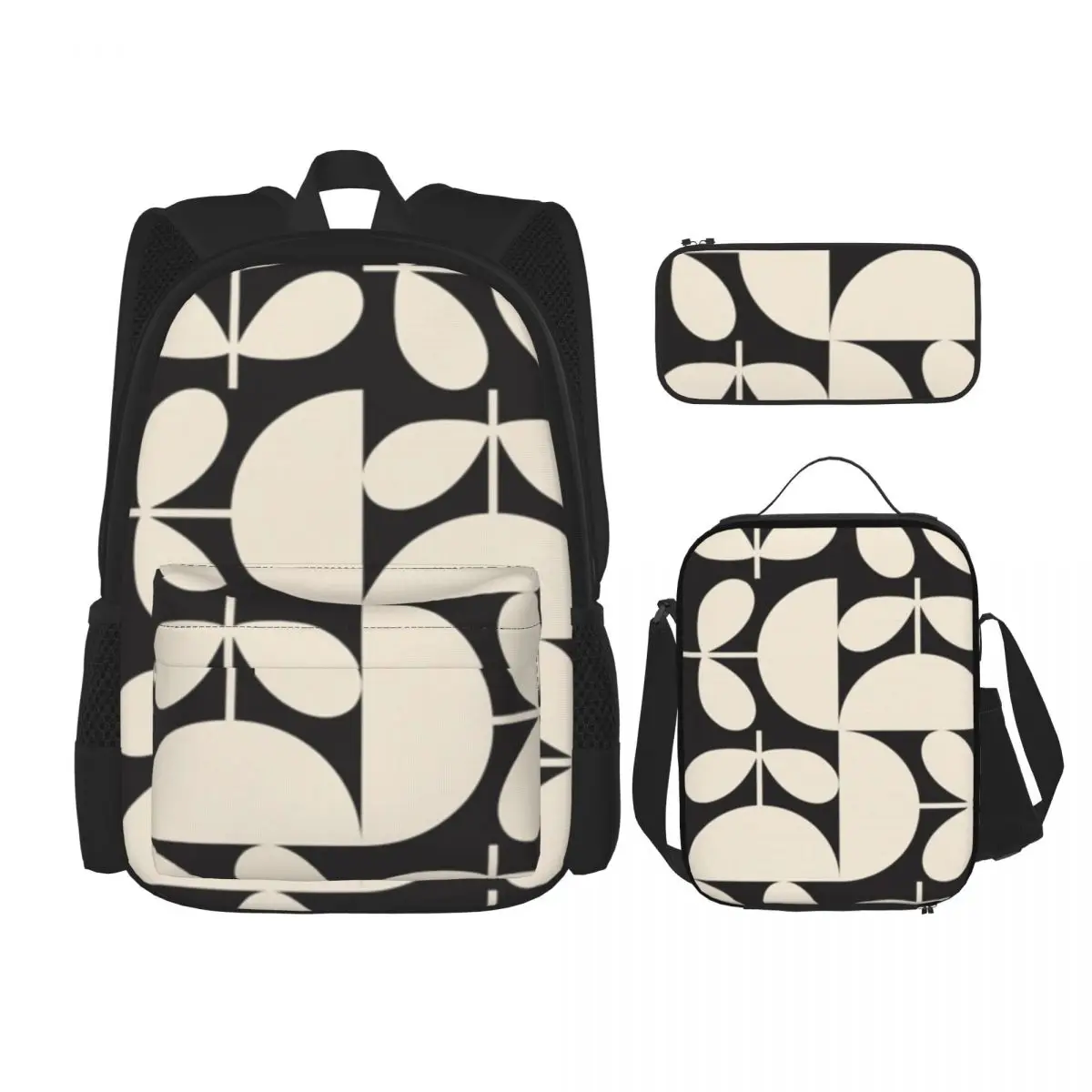 

Orla Kiely Multi Stem Backpacks Boys Girls Bookbag School Bags Rucksack Lunch Bag Pen Bag Three-Piece Set